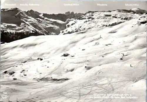 58363 - Salzburg - Bad Hofgastein , Schlossalm , Hamburger Skiheim , Winter , Ski , Piste - gelaufen 1964