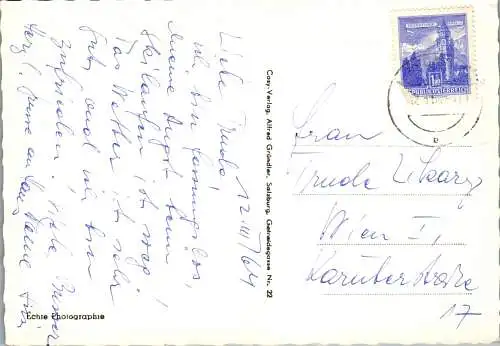 58363 - Salzburg - Bad Hofgastein , Schlossalm , Hamburger Skiheim , Winter , Ski , Piste - gelaufen 1964