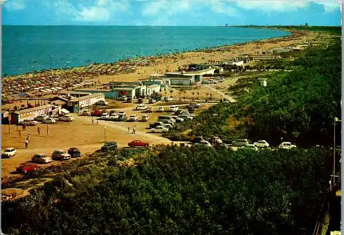 58375 - Italien - Ravenna , Marina di Ravenna , Pineta e Spiaggia , Lido , Strand - gelaufen 1969