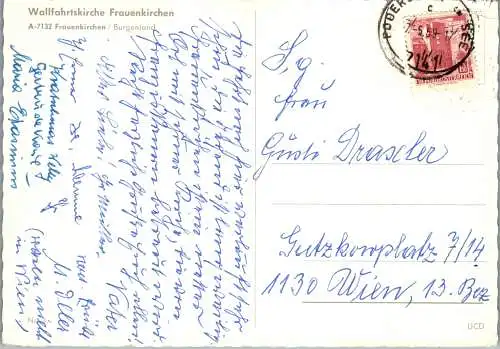58376 - Burgenland - Frauenkirchen , Wallfahrtskirche - gelaufen 1969