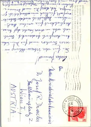 58379 - Italien - Lignano , La spiaggia dali'aereo verso Sabbiadoro - gelaufen 1964