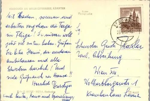 58386 - Kärnten - Seeboden , am Millstättersee , Panorama - gelaufen 1960