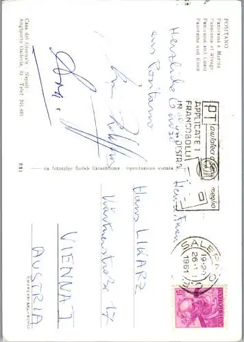 58388 - Italien - Positano , Panorama e Marina  - gelaufen 1961
