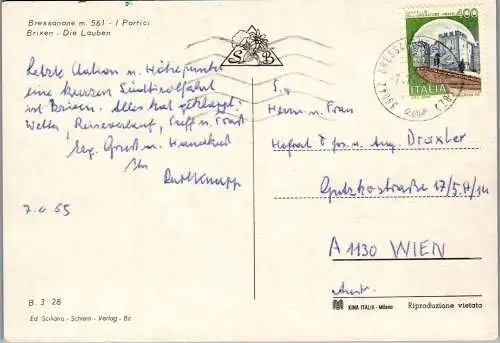 58415 - Italien - Bressanone , Brixen , I Portici - gelaufen 1985