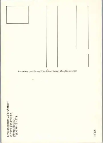 58423 - Oberösterreich - Scharnstein , Erholungsheim Haus Vor Anker , Almtal - nicht gelaufen