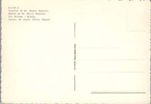 58429 - Italien - Rom , Basilica di S. Maria Maggiore - nicht gelaufen