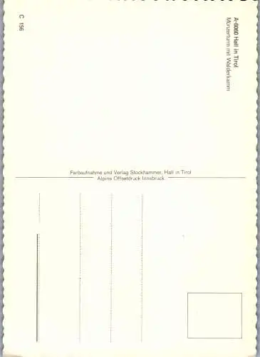 58440 - Tirol - Hall , Münzerturm mit Walderklamm - nicht gelaufen