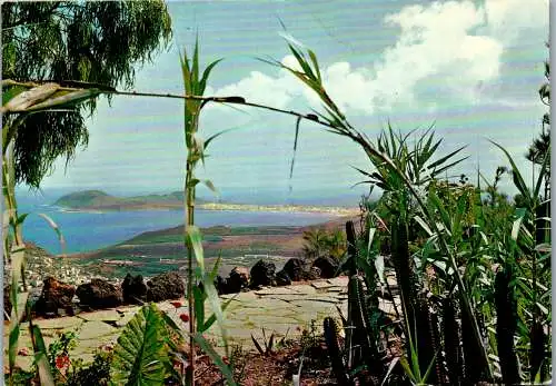 58449 - Spanien - Gran Canaria , Arucas , Panorama - gelaufen