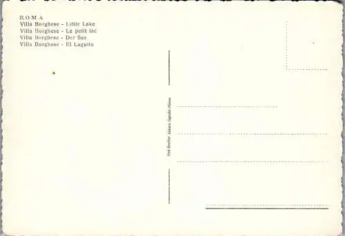 58453 - Italien - Rom , Villa Borghese , Il Laghetto - nicht gelaufen