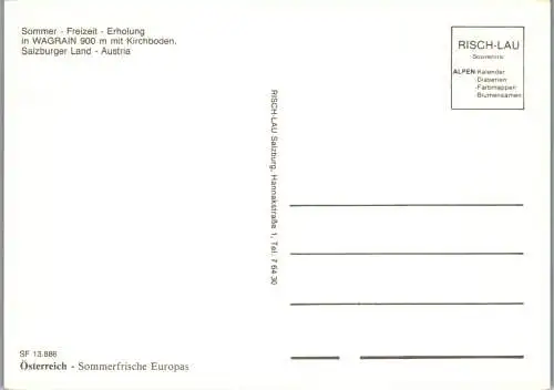 58485 - Salzburg - Wagrein , mit Kirchboden , Panorama - nicht gelaufen