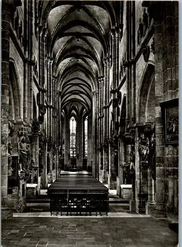 58495 - Kirchen - Nürnberg , St. Sebald , Mittelschiff gegen den Ostchor - nicht gelaufen