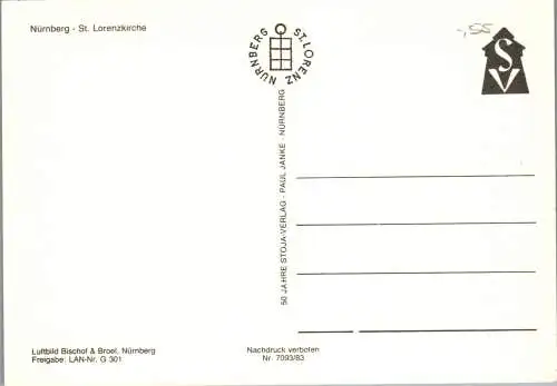 58500 - Deutschland - Nürnberg , St. Lorenzkirche - nicht gelaufen