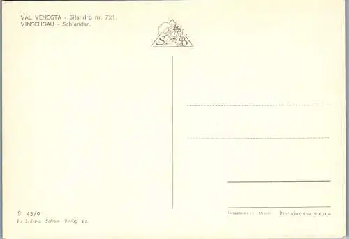 58520 - Italien - Vinschgau , Schlanders , Val Venosta , Silandro - nicht gelaufen