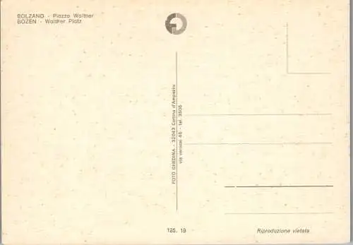 58521 - Italien - Bozen , Bolzano , Piazza Wather - nicht gelaufen