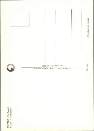 58523 - Italien - Bozen , Bolzano , Via Portici , Laubengasse - nicht gelaufen