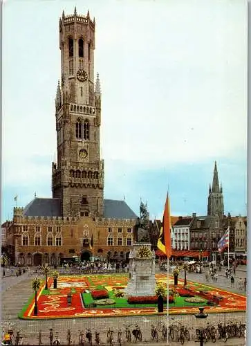 58531 - Belgien - Brugge , Grote Markt  - gelaufen