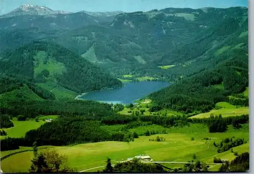 58533 - Steiermark - Mariazell , St. Sebastian mit Flugplatz Erlaufsee und Dürrenstein - gelaufen 1989