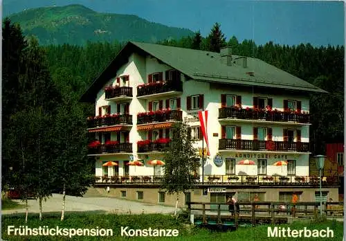 58536 - Niederösterreich - Mitterbach , Pension Konstanze , Konstanze Markusich - gelaufen 1991