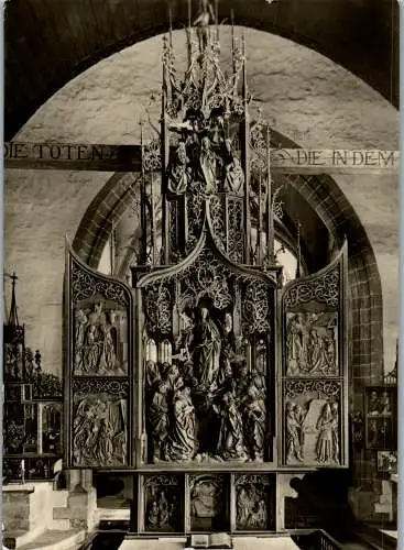 58551 - Deutschland - Creglingen , Marienaltar Creglingen a. Tauber - gelaufen 1987