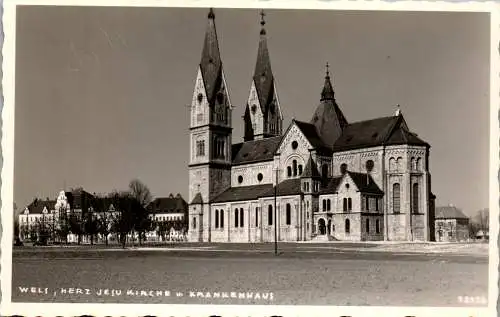 58576 - Oberösterreich - Wels , Herz Jesu Kirche u. Krankenhaus - nicht gelaufen