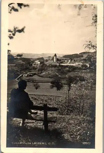 58589 - Oberösterreich - Lasberg , Panorama - gelaufen 1937