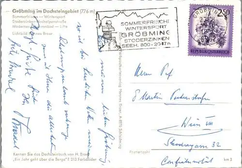 58608 - Steiermark - Gröbming , Dachsteingebiet , Panorama - gelaufen 1976