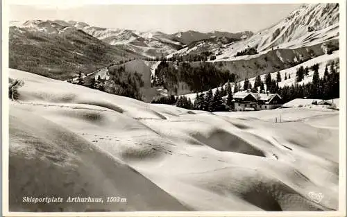 58612 - Salzburg - Mühlbach , Skisportplatz Arthushaus , Winter , Ski - gelaufen 1955