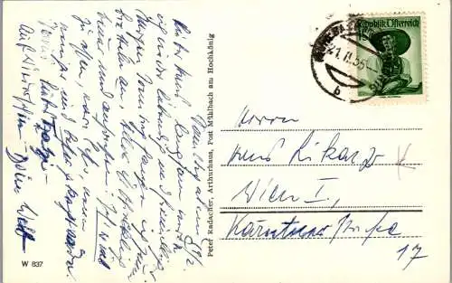 58612 - Salzburg - Mühlbach , Skisportplatz Arthushaus , Winter , Ski - gelaufen 1955