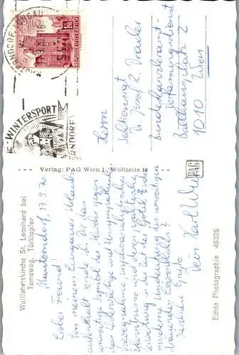58619 - Schöne Künste - Kunstgegenstände , Türklopfer , Wallfahrtskirche St. Leonhard bei Tamsweg - gel. 1970