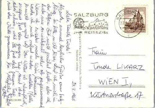 58620 - Salzburg - Salzburg , Mirabellgarten - gelaufen 1965