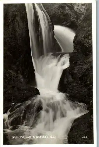 58626 - Niederösterreich - Tormäuer , Trefflingfall - gelaufen 1954