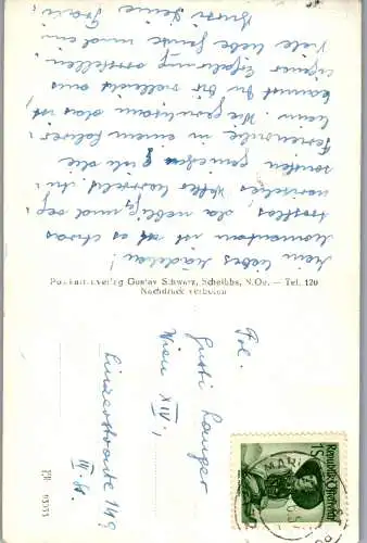 58626 - Niederösterreich - Tormäuer , Trefflingfall - gelaufen 1954