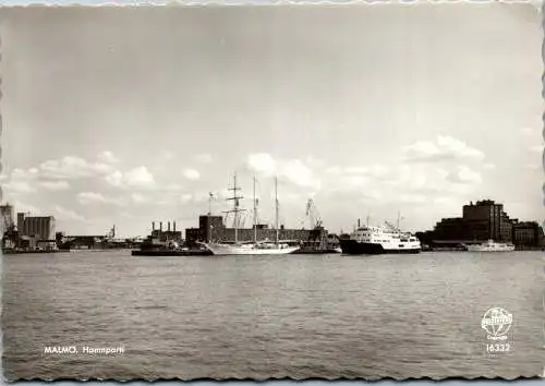 58628 - Schweden - Malmö , Hamnpartie , Hafen , Schiff , Ship - gelaufen 1957