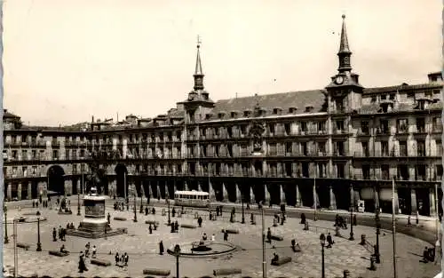 58670 - Spanien - Madrid , Plaza Mayor - gelaufen