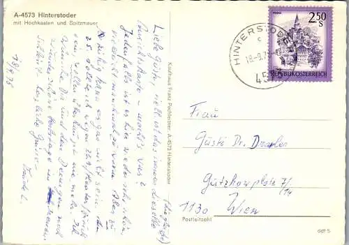 58675 - Oberösterreich - Hinterstoder , mit Hochkasten und Spitzmauer - gelaufen 1978
