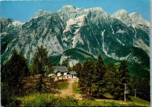 58676 - Oberösterreich - Hinterstoder , Bärnalmbahn , Restaurant mit Hochkasten - gelaufen 1975