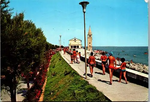 58683 - Italien - Caorle , Madonnina dell'Angelo , Passeggiata  , Promenade - gelaufen 1983