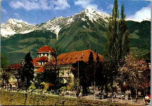 58687 - Italien - Meran , Casino Municipale , Merano , Kurhaus , Kurpromenade - gelaufen 1971