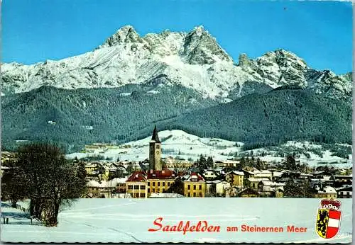 58692 - Salzburg - Saalfelden , am Steinernen Meer , Panorama im Winter - gelaufen 1981