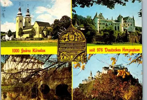 58710 - Kärnten - Gurk , Dom zu Gurk , Schloß Frauenstein , Dornbach im Maltatatl , Hochosterwitz - gelaufen 1987