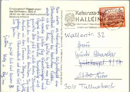 58719 - Salzburg - Vigaun , Göllmassiv , Panorama - gelaufen