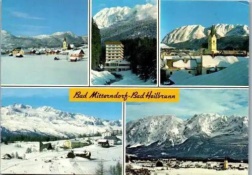 58725 - Steiermark - Bad Mitterndorf , Bad Heilbrunn , Grimming , Winter , Mehrbildkarte - gelaufen