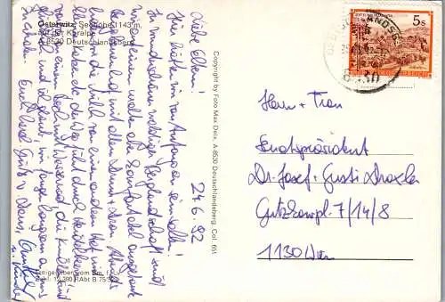 58732 - Steiermark - Deutschlandsberg , Osterwitz auf der Koralpe - gelaufen 1992