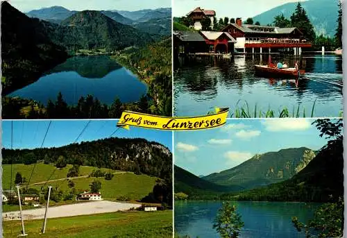 58757 - Niederösterreich - Lunz am See , Lunzersee , Gruss , Mehrbildkarte - gelaufen