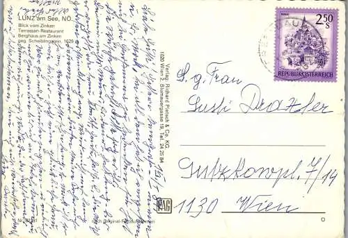 58757 - Niederösterreich - Lunz am See , Lunzersee , Gruss , Mehrbildkarte - gelaufen