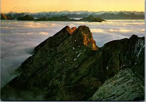 58760 - Tirol - Stubaier Alpen , Blick von der westlichen Karwendelspitze - gelaufen 1975