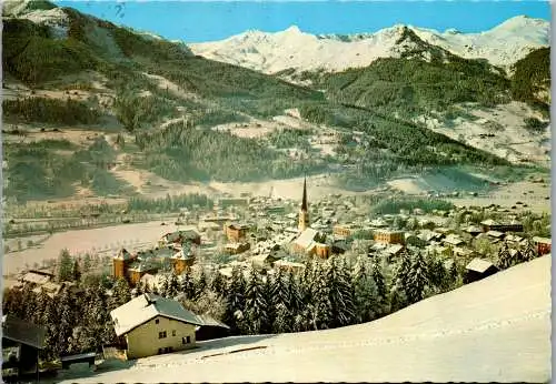 58766 - Salzburg - Bad Hofgastein , Winter , mit Hundskopf , Panorama - gelaufen 1977