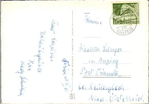 58779 - Schweiz - Zürich , und die Alpen , Panorama - gelaufen 1960