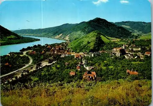 58788 - Niederösterreich - Spitz an der Donau , Wachau , Panorama - gelaufen