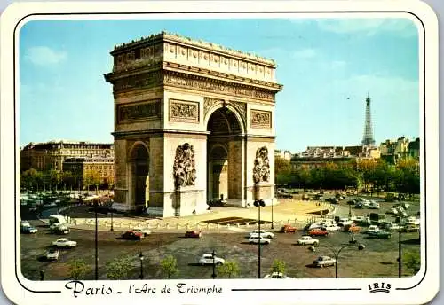 58790 - Frankreich - Paris , l'Arc de Triomphe - gelaufen 1986